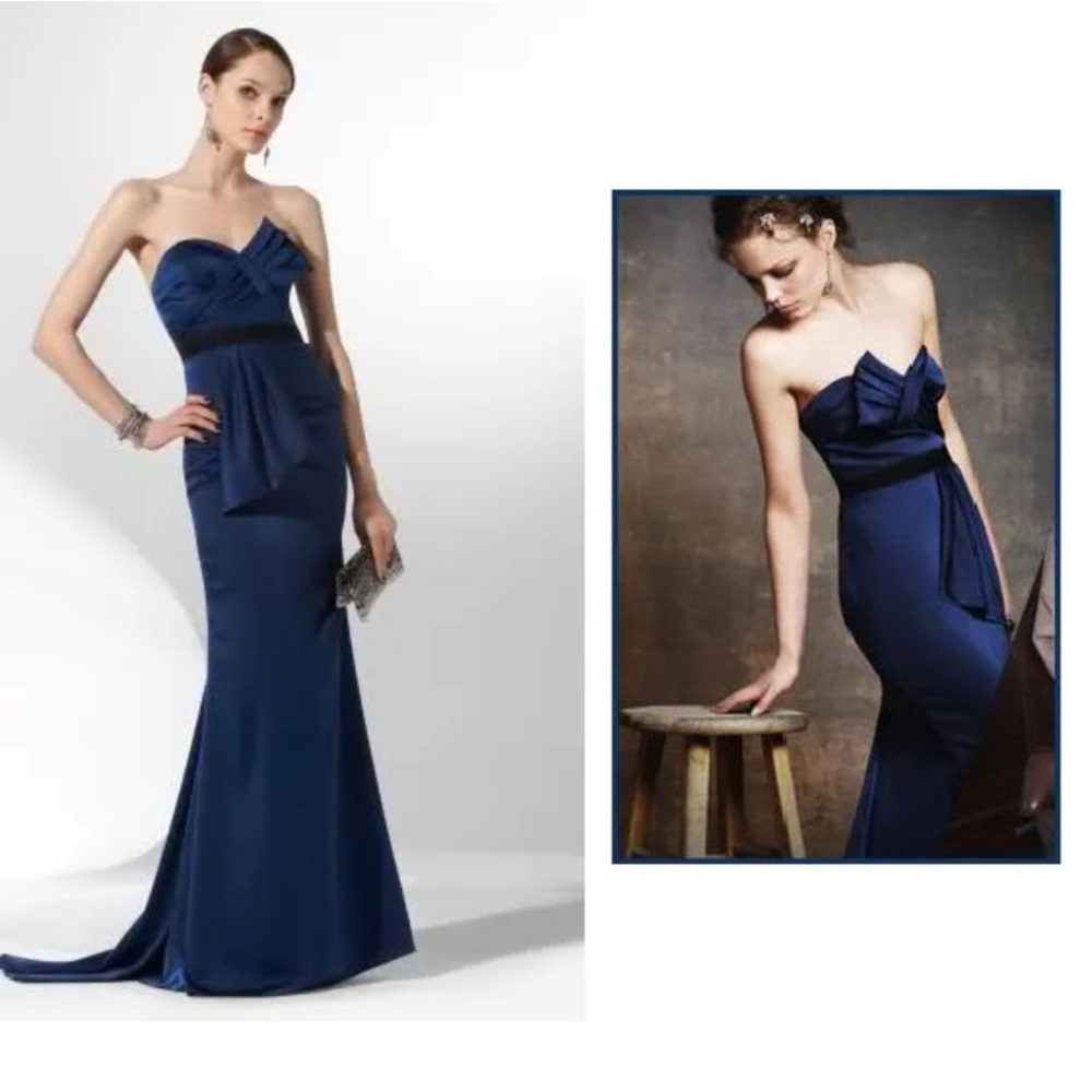 Bcbgmaxazazria blue dress size 2